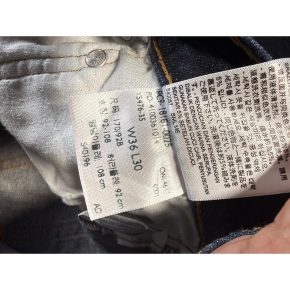 Men's Levi Strauss & Co W36 L30 Denim Riveted Jeans New Without Tags - Picture 4 of 10